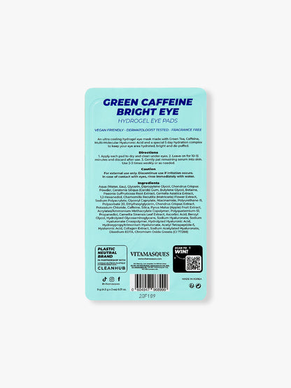 Bright Eye Green Caffeine Eye Pads