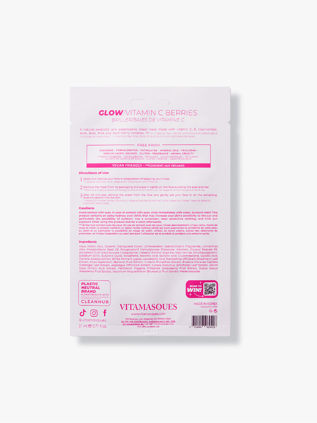 Glow Vitamin C Berries Face Sheet Mask