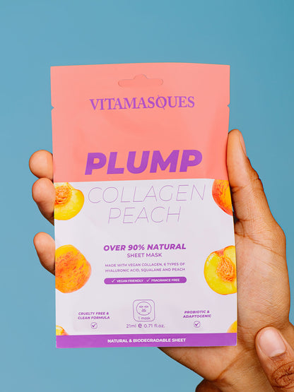 Plump Collagen Peach Face Sheet Mask