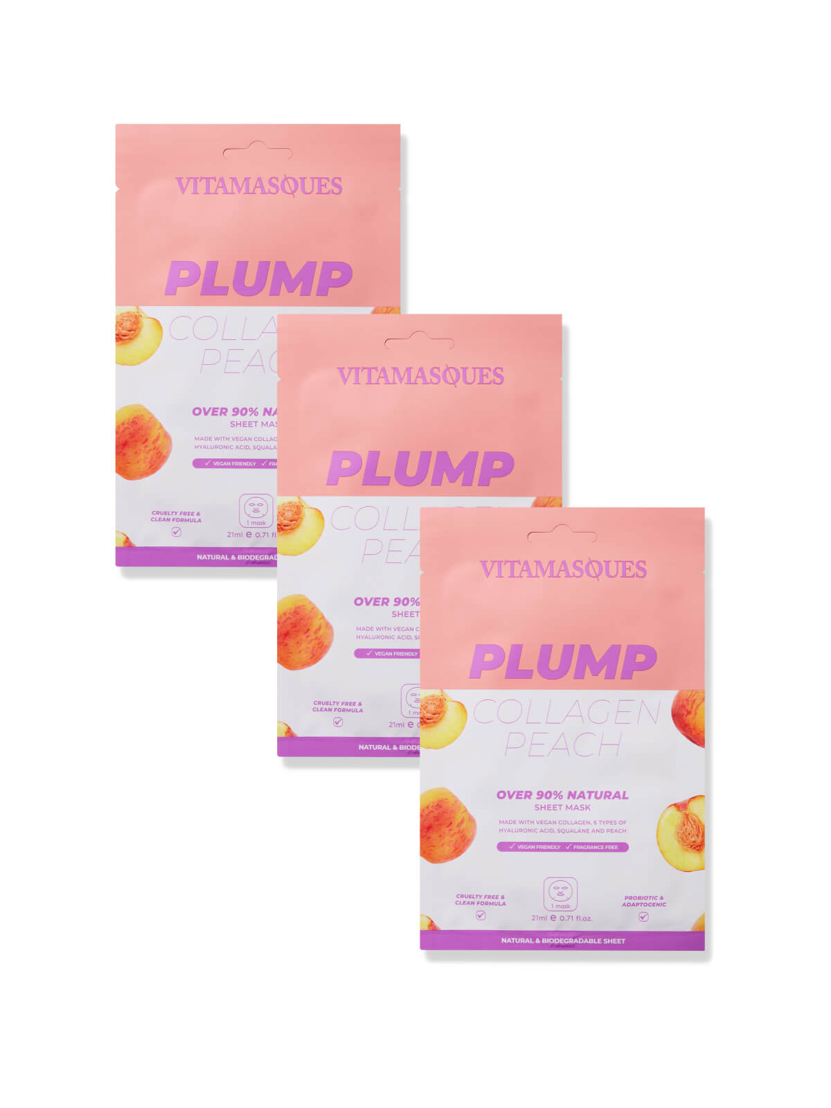 Plump Collagen Peach Face Sheet Mask