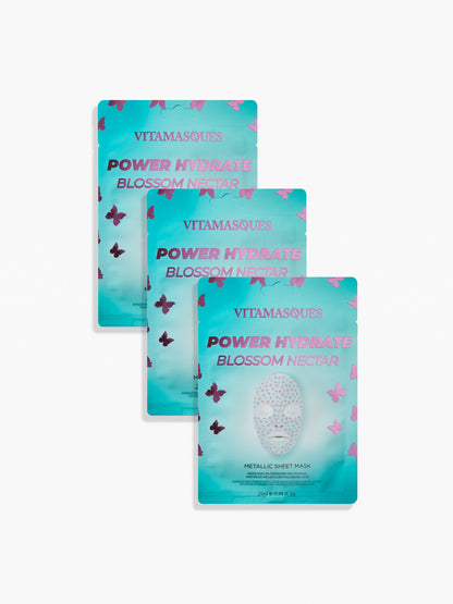 Power Hydrate Blossom Nectar Metallic Face Sheet Mask